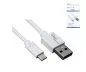 Preview: USB 3.1 Cable Type C - 3.0 A , white, Box, 2m Dinic Box, 5Gbps, 3A charging